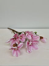 Magnolijos žiedų šaka 56 cm-rausvos spalvos