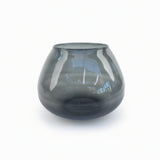 Spalvoto stiklo vaza 22x16 cm