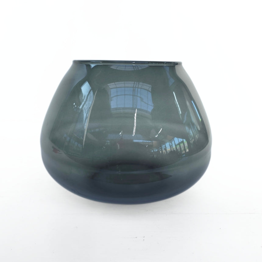 Spalvoto stiklo vaza 22x16 cm