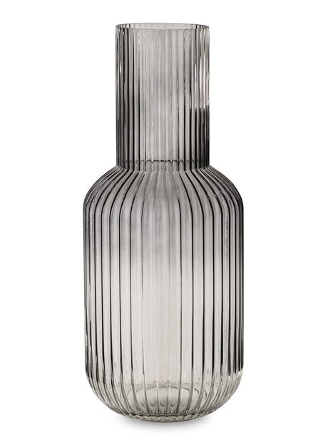 sodoela Vazos Stiklinė vaza „Fumo Bottle“, dūminė, butelio formos