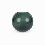 Spalvoto stiklo vaza 19x17 cm