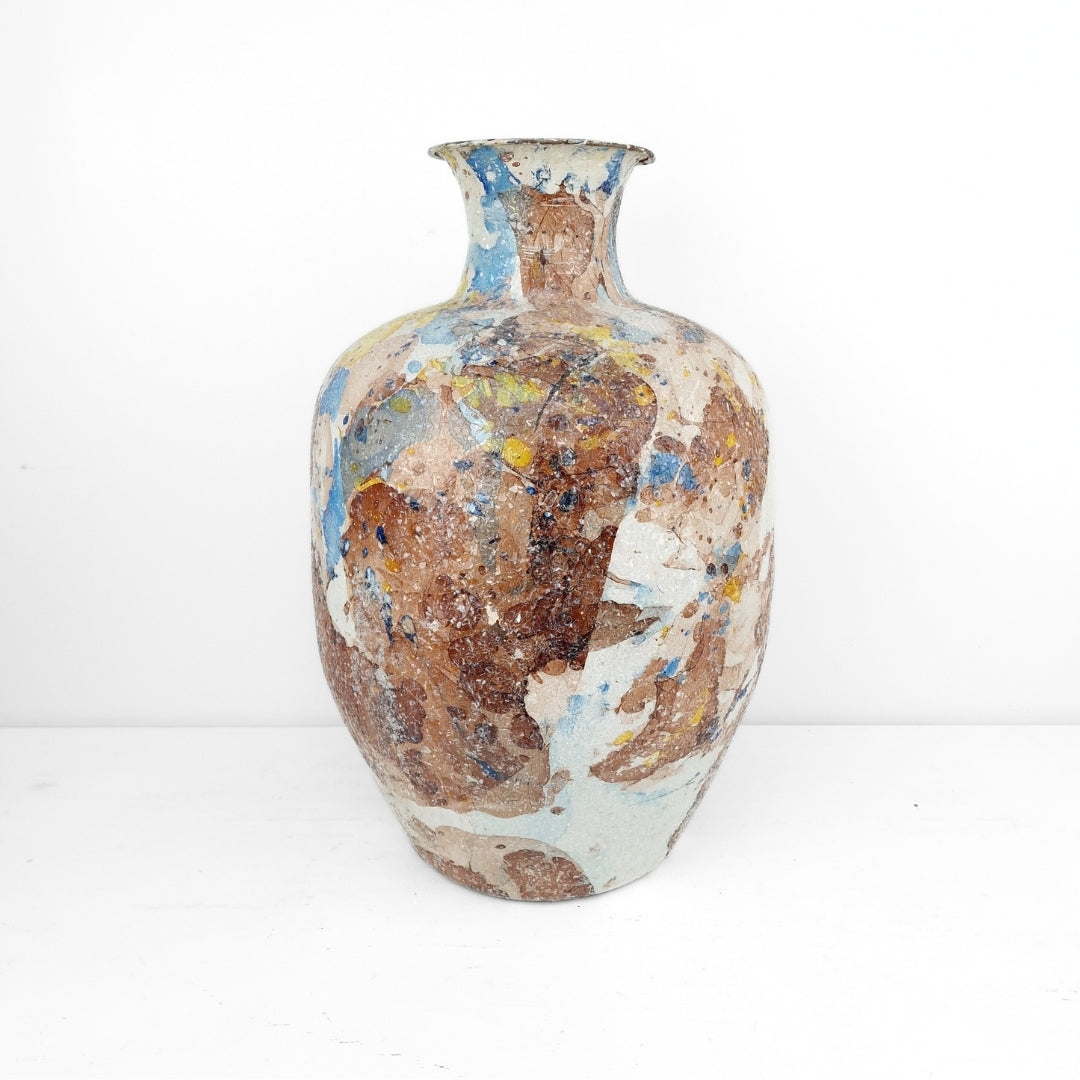 Moderni spalvoto stiklo vaza 33x49 cm