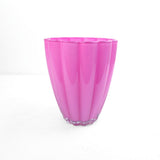Spalvoto stiklo vaza 17x14 cm