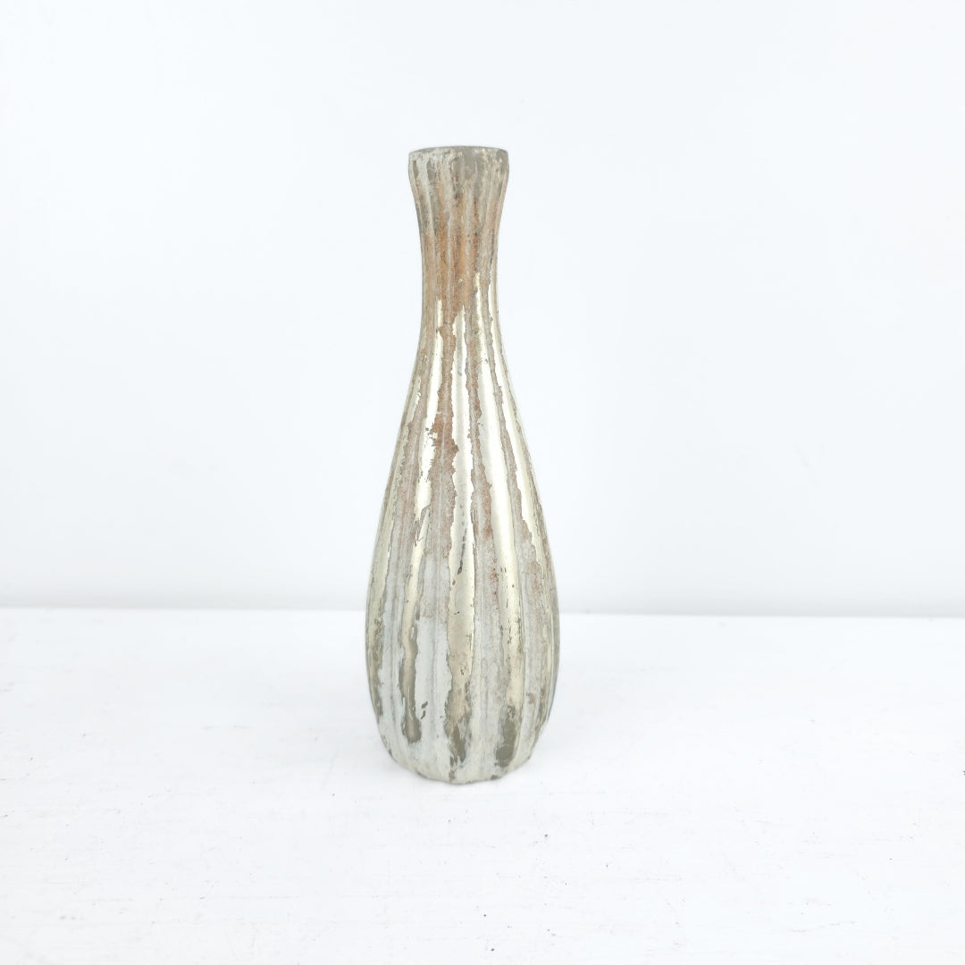 Barok sendinta stiklo vazelė 7x20 cm