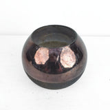 Tamsaus stiklo vaza burbulas 16x16x12 cm