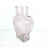 Širdies formos stiklinė vaza 22x15x7 cm