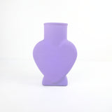 Širdies formos stiklinė vaza 7x15x22 cm