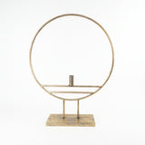 Modern Hoop Auksinė žiedo formos žvakidė 45x10x57 cm