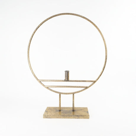 sodoela Žvakidės Žvakidė „Modern Hoop“ 45x10x57 cm, auksinės sp.