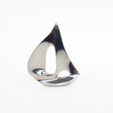 Dekoratyvinė chrominė burlaivio figūrėlė 12x10,3 cm