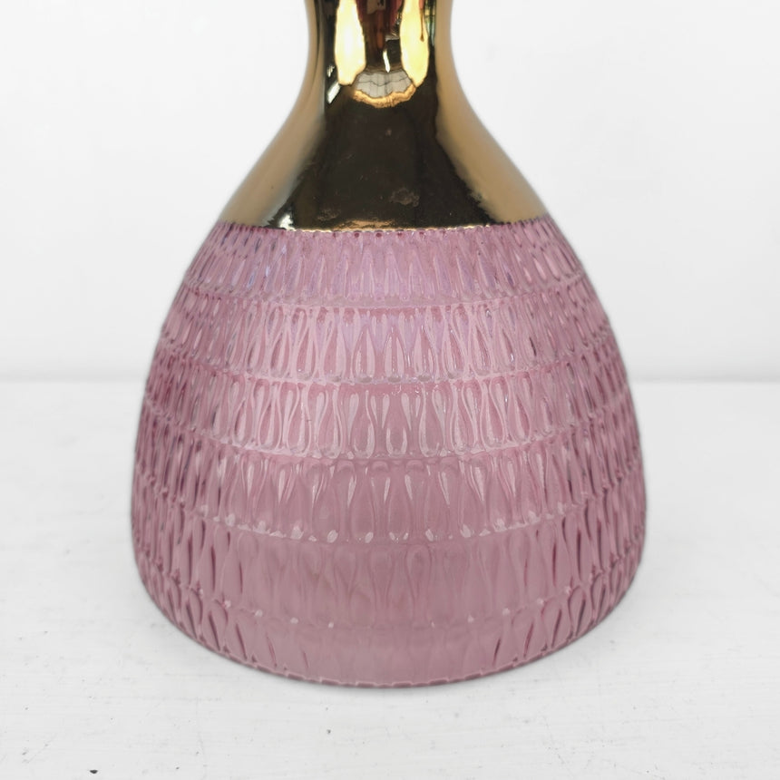 Stiklinė Glamour stiliaus vaza 21x14,5 cm