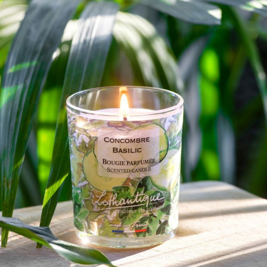 AGURKAS ir BAZILIKAS sojų vaško žvakė 160 g., JARDIN D'AQUARELLES