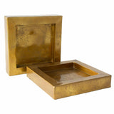 Gold line kvadratinis padėklas 20x20x5 cm