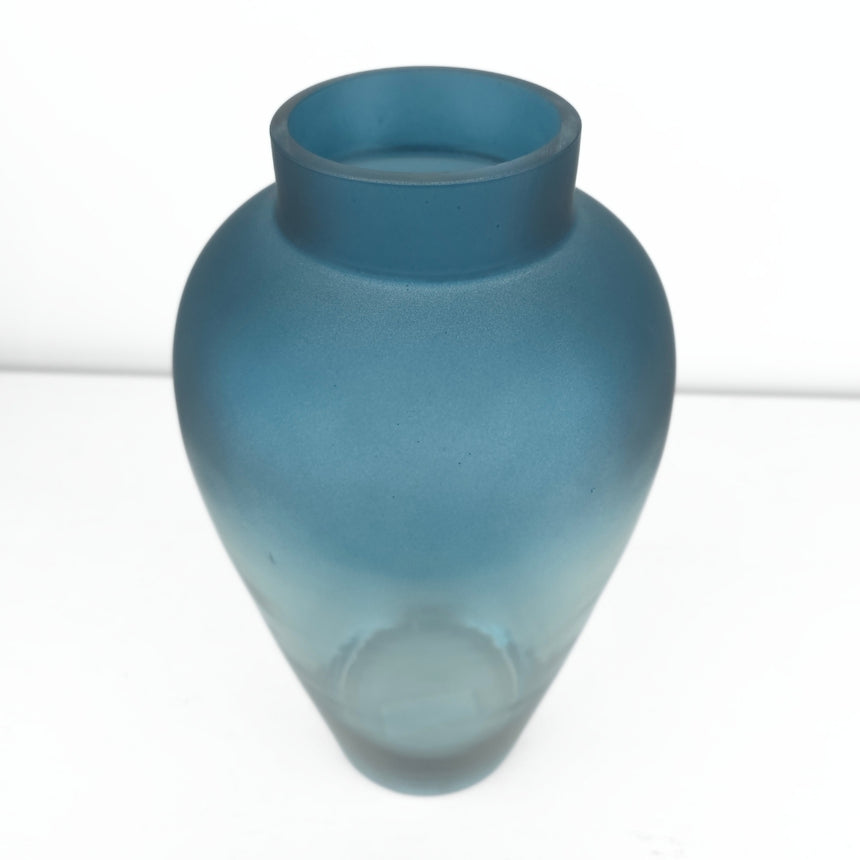 Spalvoto stiklo vaza 28x14,5 cm