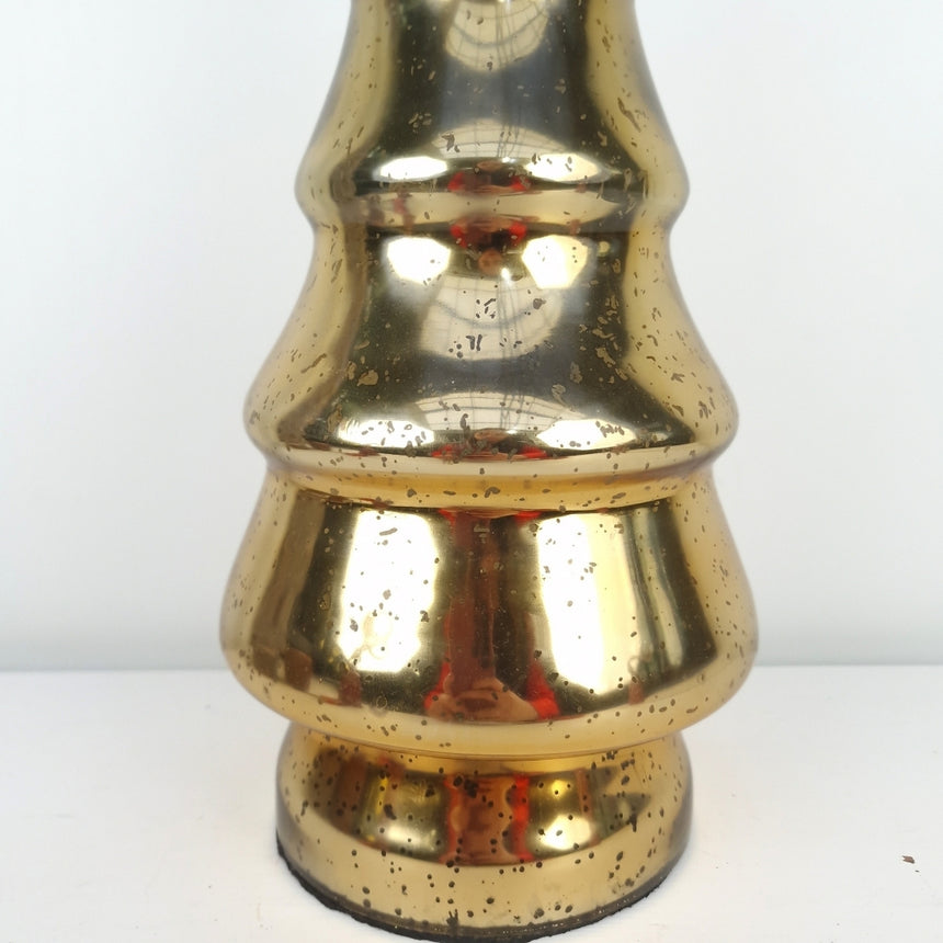 Stiklinė eglutė-aukso spalvos