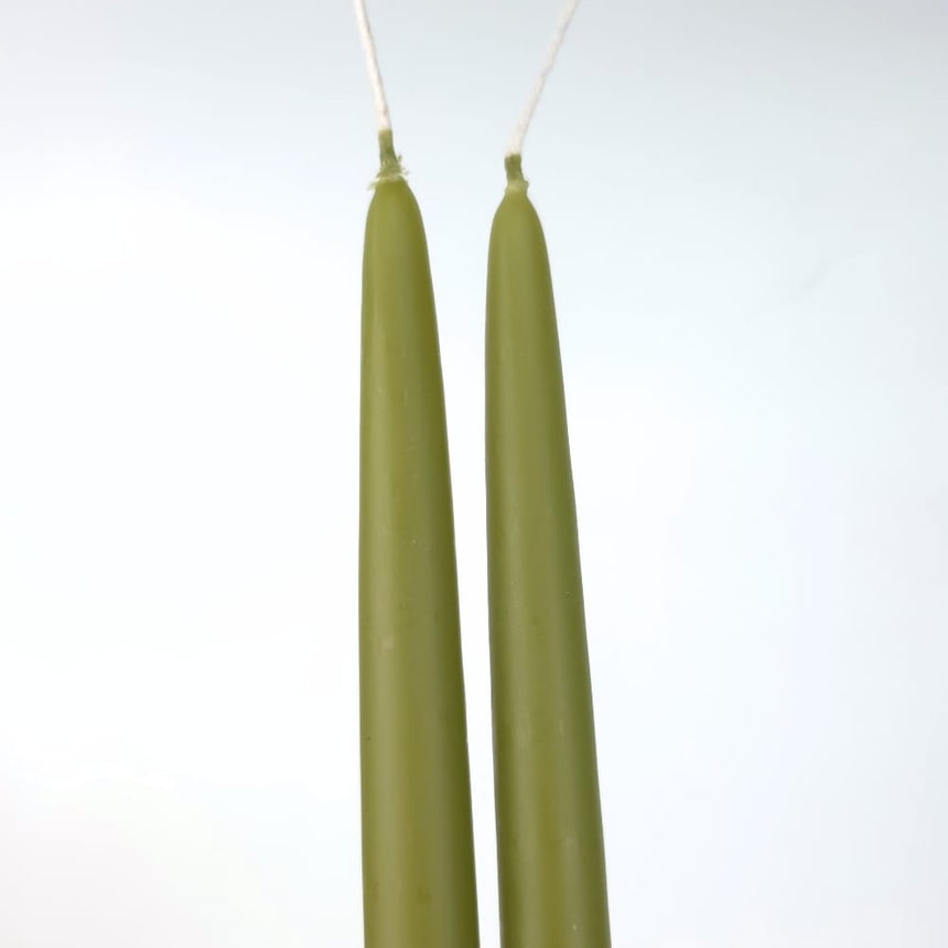 sodoela Žvakės Žvakių rinkinys „Candela Lunga“, alyvuogių žalia, A40 cm, 2 vnt.