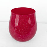 Raudona stiklinė vaza Rosso 21,5x16 cm – vaizdas 3