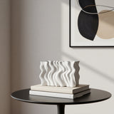 Plati 3D keramikos vaza 'Vandens bangos' 35x12x22 cm
