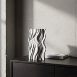 Plati 3D keramikos vaza 'Vandens banga' 21x13,5x38 cm