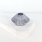 Dvipusė žvakidė | Vidurnakčio pilkos spalvos 7x4 cm