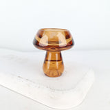 Dvipusė žvakidė | Antikinio gintaro spalvos 6,2x7 cm