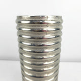 Metalinė rifliuota vaza 10x24,8 cm