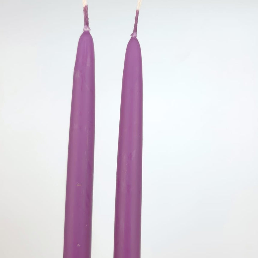sodoela Žvakės Žvakių rinkinys „Candela Lunga“, slyvų violetinė, A40 cm, 2 vnt.