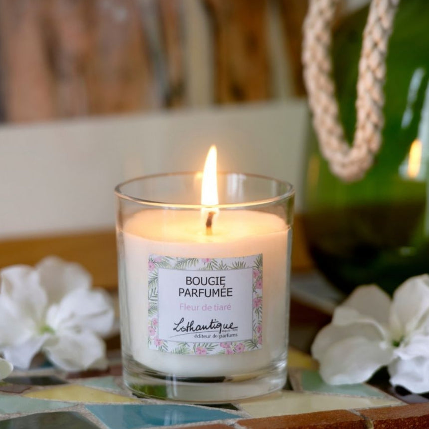 TIARE GĖLĖ sojų vaško žvakė 160 g., L'EDITEUR DE PARFUMS