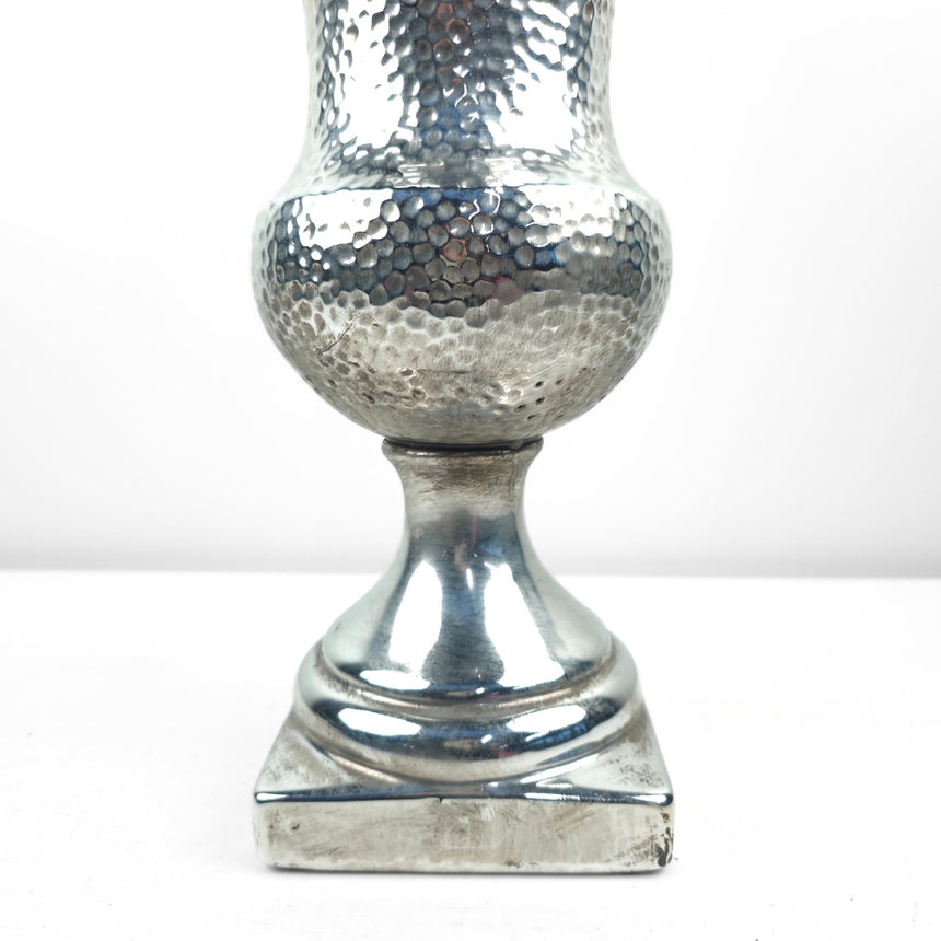 Keramikinė vaza-sidabro spalvos 51x21 cm