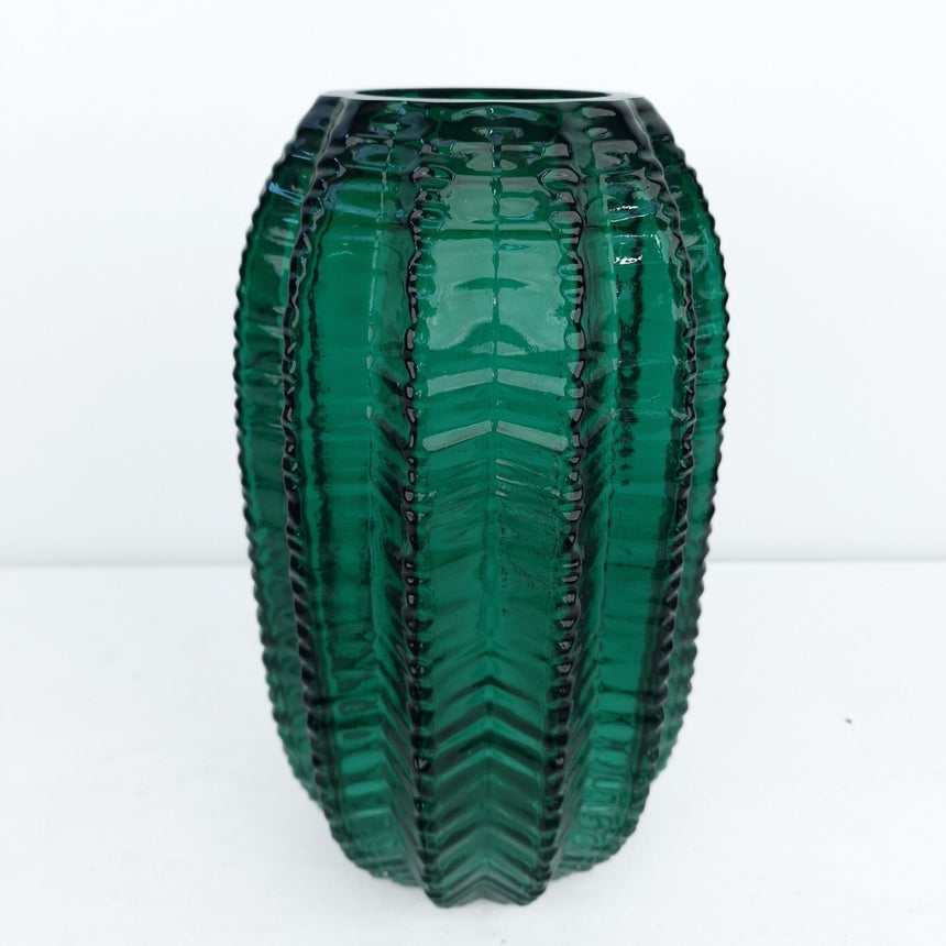 Vaza Onda verde 28x15 cm