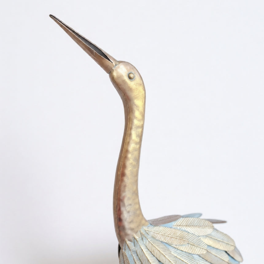 Metalinė paukščio dekoracija 34x18x118 cm