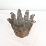 Karūna-sendinto stiklo žvakidė 8x8x7,5 cm