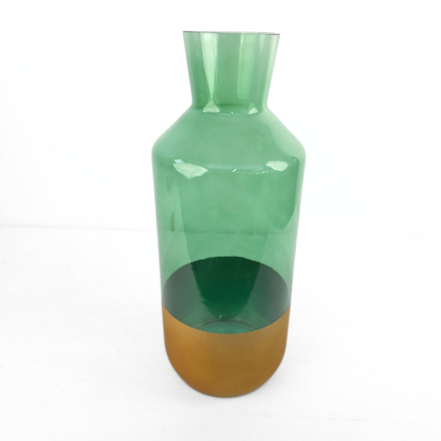 Cilindrinės dūminio stiklo vaza 6x30 cm