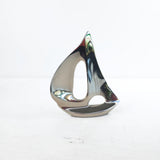 Dekoratyvinė chrominė burlaivio figūrėlė 12x10,3 cm