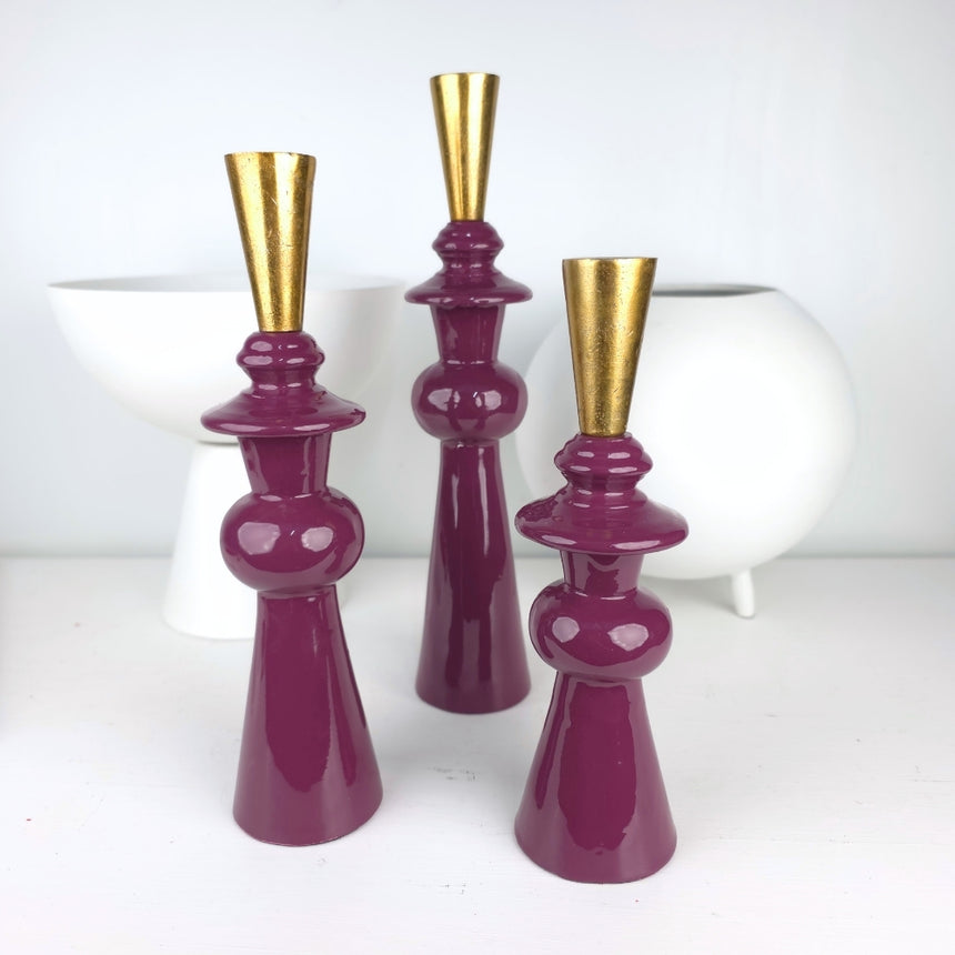 MODERN metalo žvakidė 37x7 cm