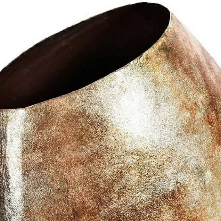 Aukštoji tekstūrinė vaza Modern Gold 60x30x80 cm