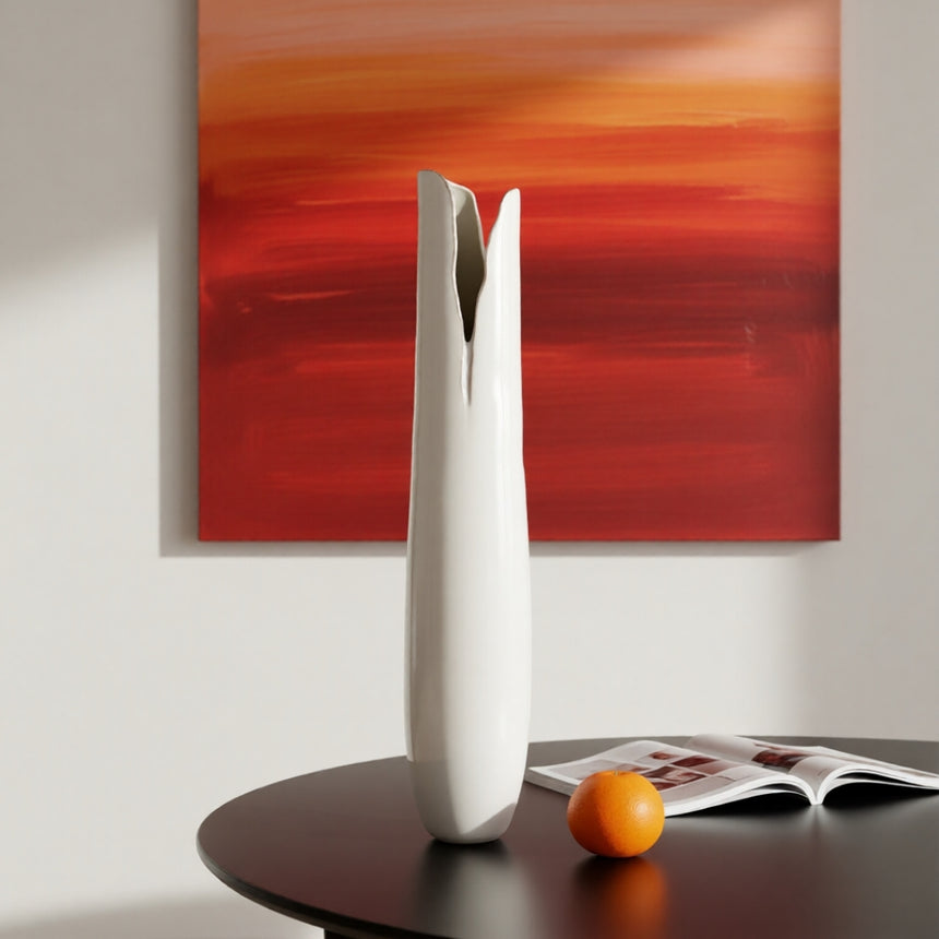 Glazūruotos keramikos vaza 'Pumpuras' 18x92 cm
