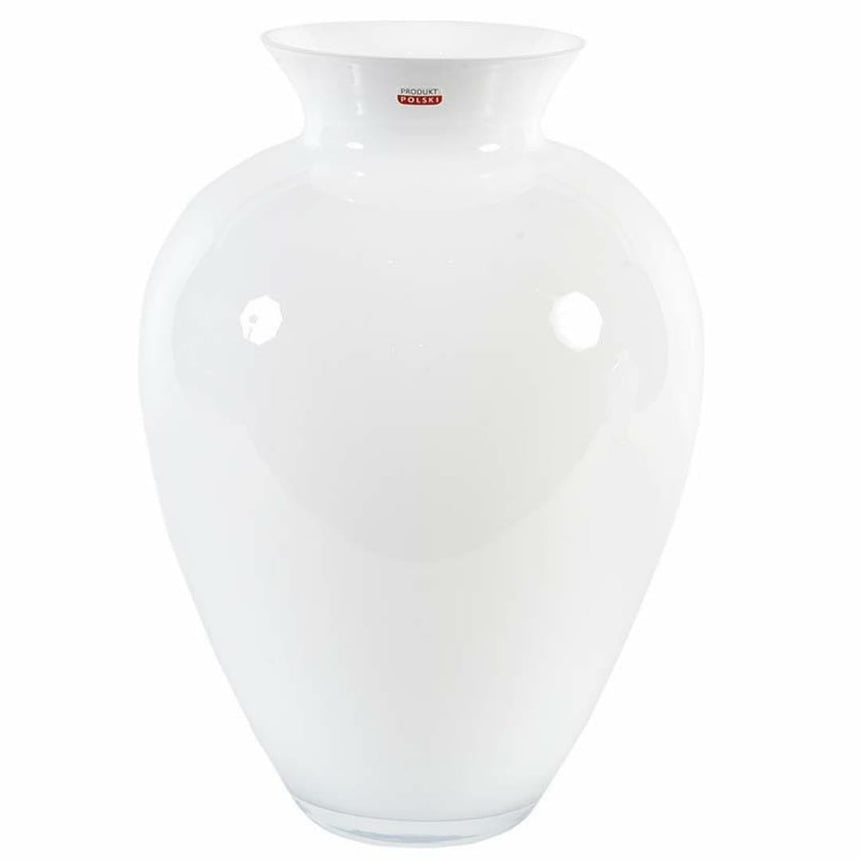 sodoela Vazos Vaza „Vetro Bianco“ 27,5x27,5x39 cm, baltos sp.