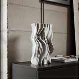 Plati 3D keramikos vaza 'Vandens banga' 21x13,5x38 cm