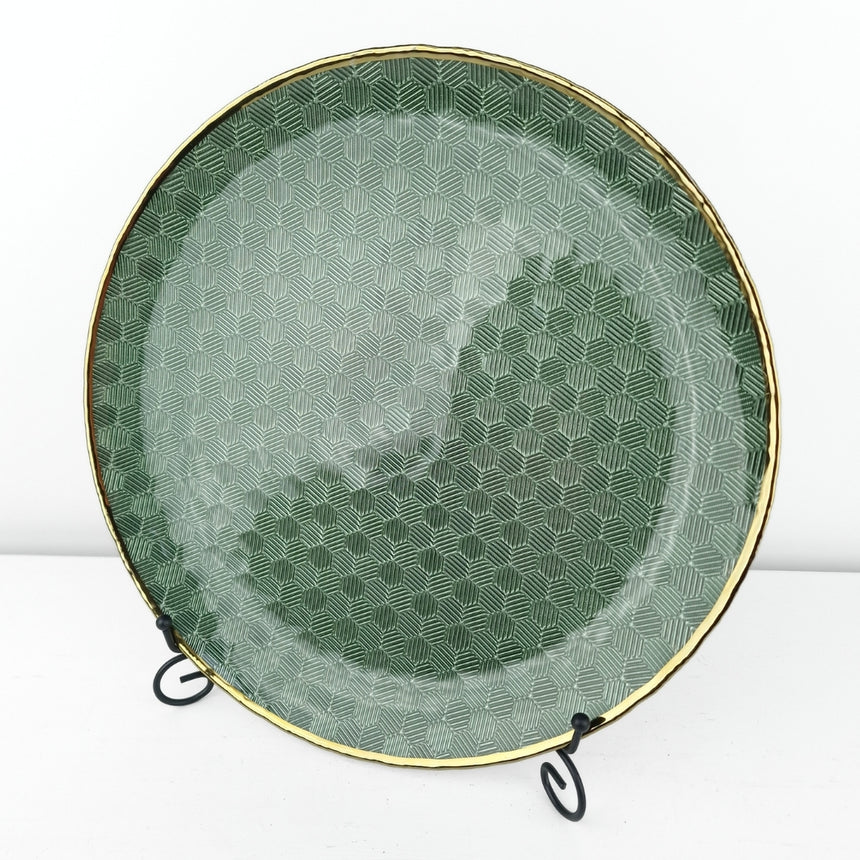 Stiklinė lėkštė - padėklas 33 cm
