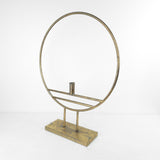Modern Hoop Auksinė žiedo formos žvakidė 45x10x57 cm