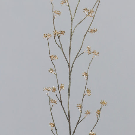 Dirbtinė auksinė hamamelio šaka 163 cm – detalė