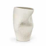 Neglazūruota porceliano vaza BALTAS SMĖLIS 30x20x44 cm