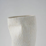 Neglazūruota porceliano vaza BALTAS SMĖLIS 30x20x44 cm