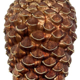 Rudo stiklo kankorėžis 22 cm