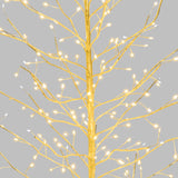 Šakų medis 120 cm 330 LED šampano spalvos LINDEN