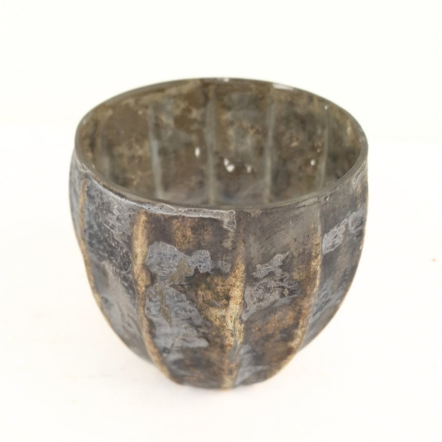 Antic Metal' Sendinto stiklo žibintas 11x11x11 cm