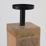 Moderni industrinio stiliaus žvakidė 10x10x28cm