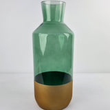 Cilindrinės dūminio stiklo vaza 6x30 cm