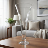 Tazza stiklo vaza - indas 40x17,5 cm